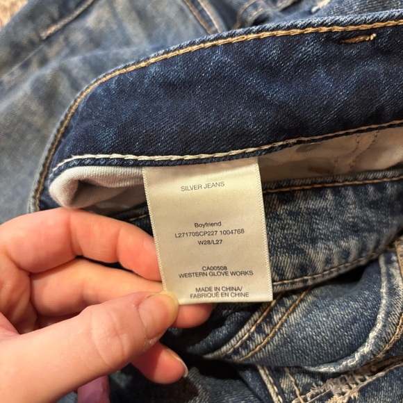 Women’s Silver Jeans Co Boyfriend fit, Size 28, W28/L27, 99% Cotton, 1% Elastane - Picture 8 of 12